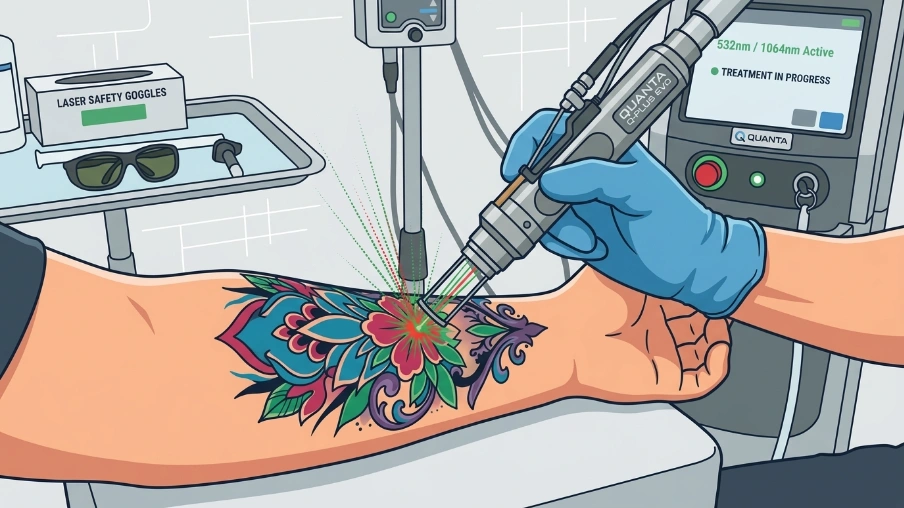 Removal destroys the skin around the ink