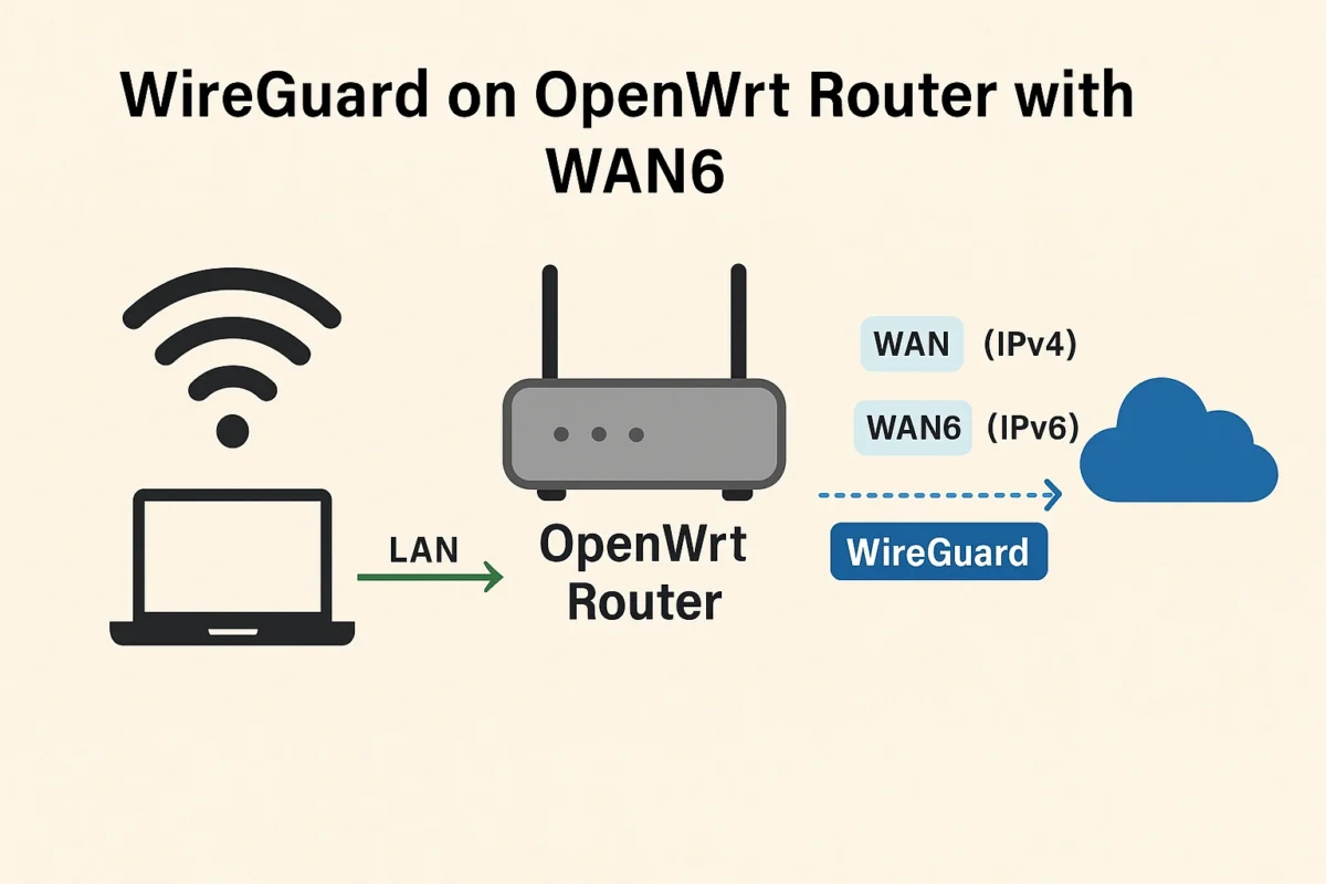 WireGuard on OpenWrt Router with WAN6